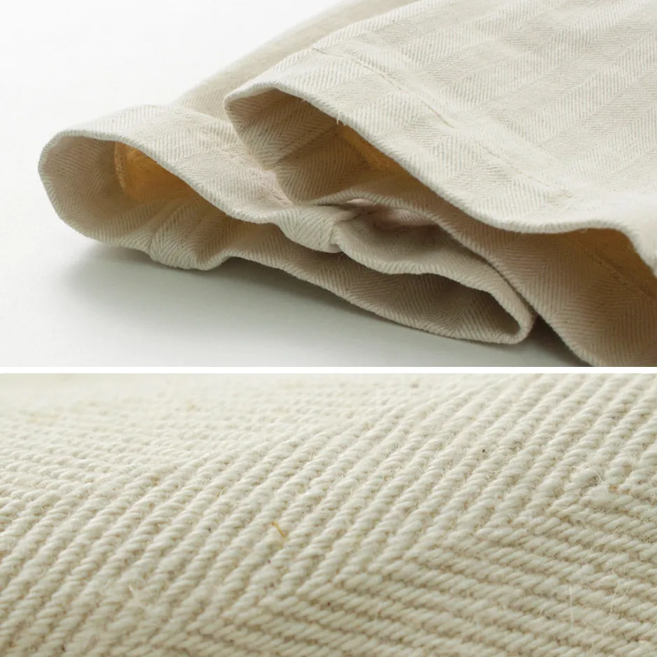 Work Pants & Chinos^FOB FACTORY / F0516 Cotton hemp herringbone Trouser