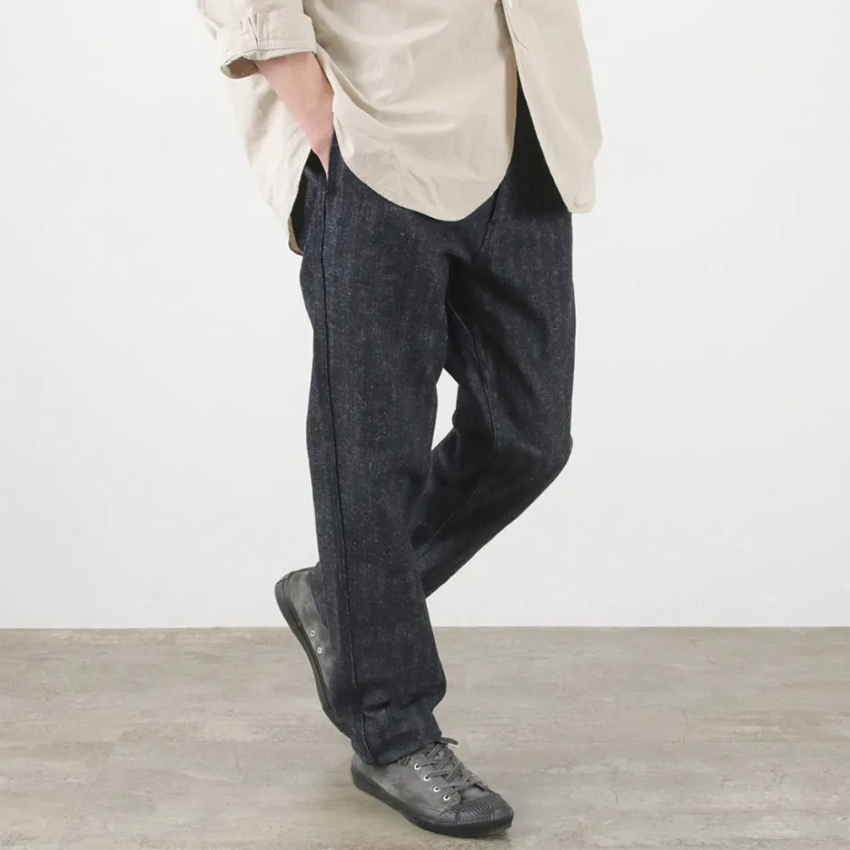 Work Pants & Chinos^FOB FACTORY / F0516 Cotton hemp herringbone Trouser