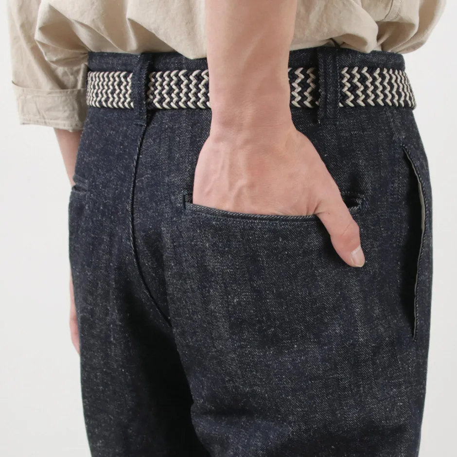 Work Pants & Chinos^FOB FACTORY / F0516 Cotton hemp herringbone Trouser