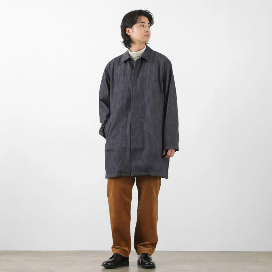 Coats^FOB FACTORY / F2437 Denim bask coat one-wash