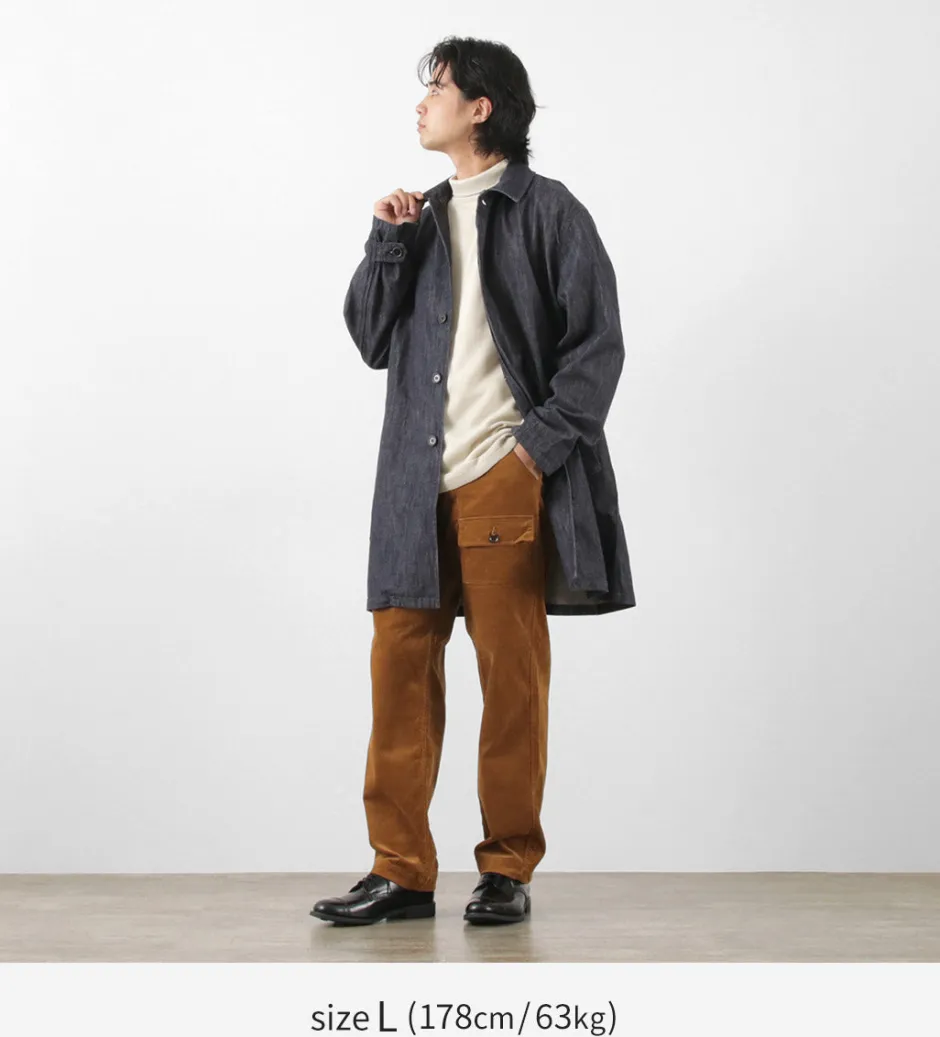 Coats^FOB FACTORY / F2437 Denim bask coat one-wash