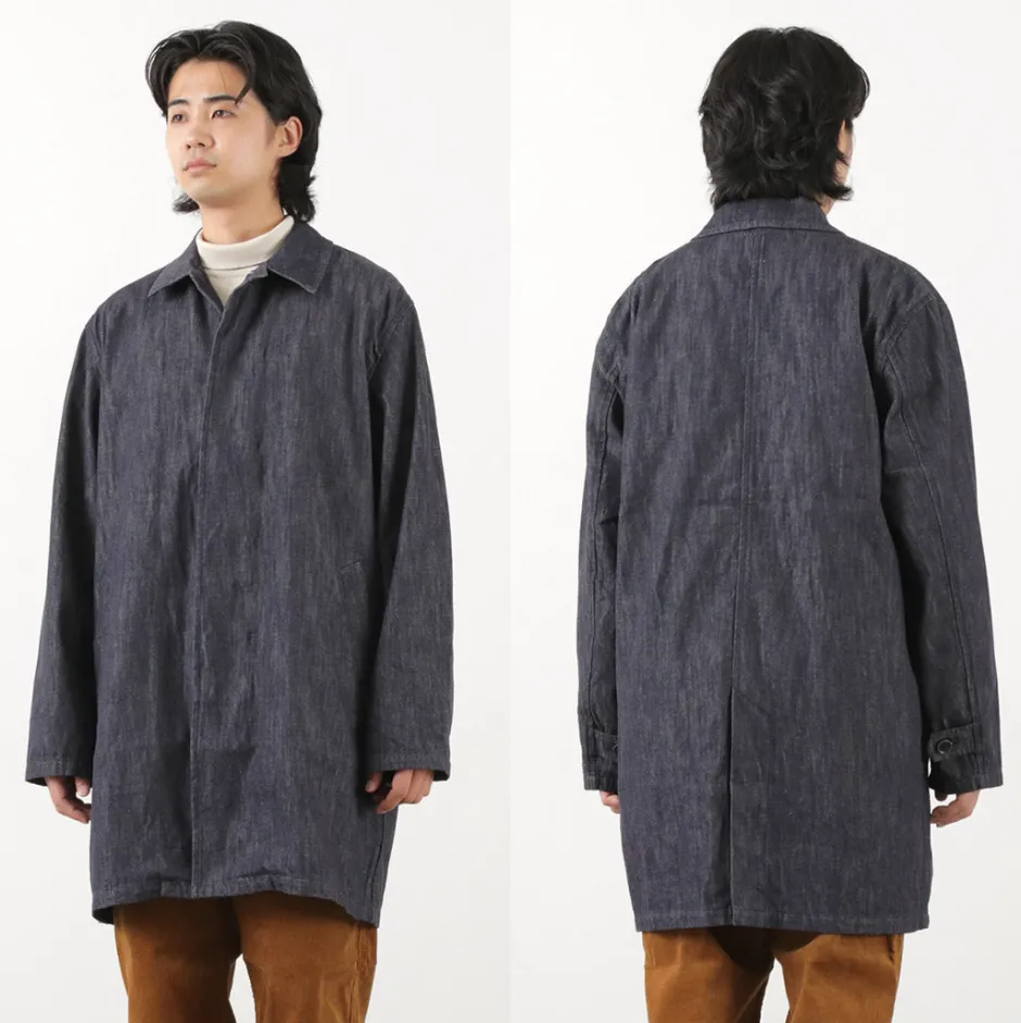 Coats^FOB FACTORY / F2437 Denim bask coat one-wash