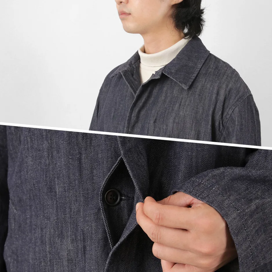 Coats^FOB FACTORY / F2437 Denim bask coat one-wash