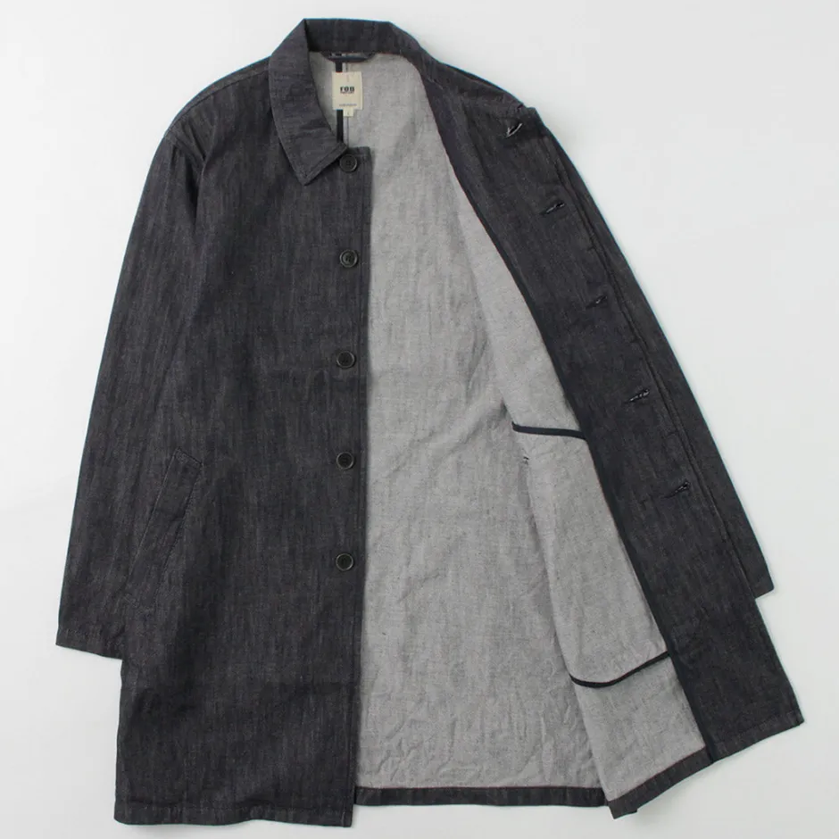 Coats^FOB FACTORY / F2437 Denim bask coat one-wash