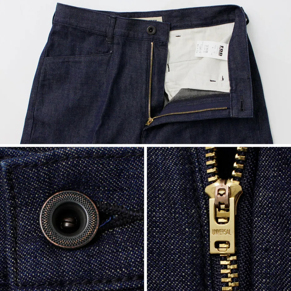 Jeans^FOB FACTORY / F0531 Denim Frisco pants one-wash