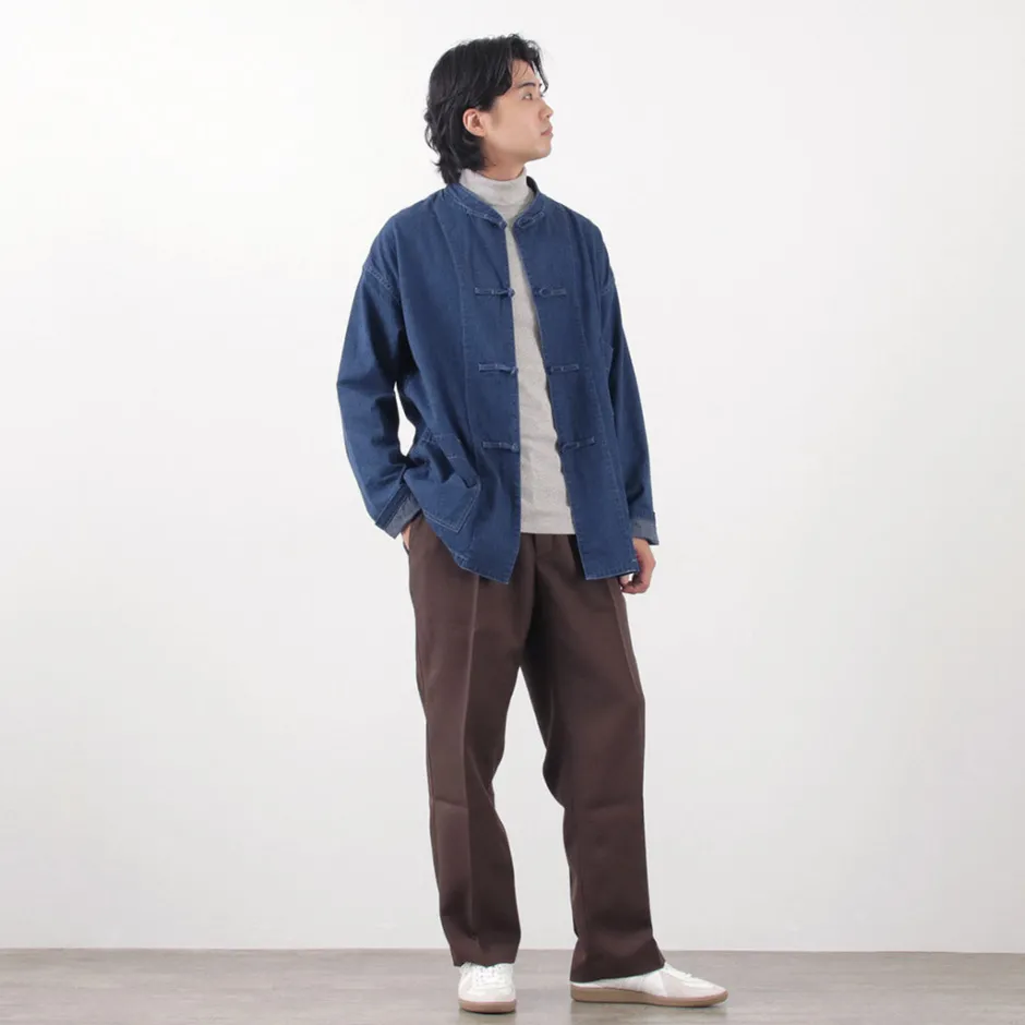 Jackets^FOB FACTORY / F2435 kung fu jacket denim