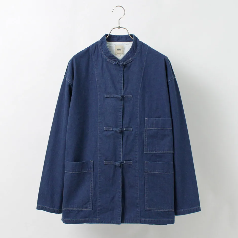 Jackets^FOB FACTORY / F2435 kung fu jacket denim