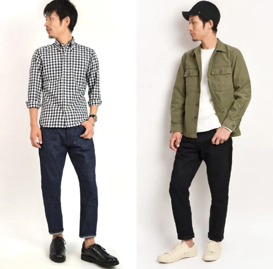 Jeans^FOB FACTORY / F1148 Denim narrow 5P ankle cut