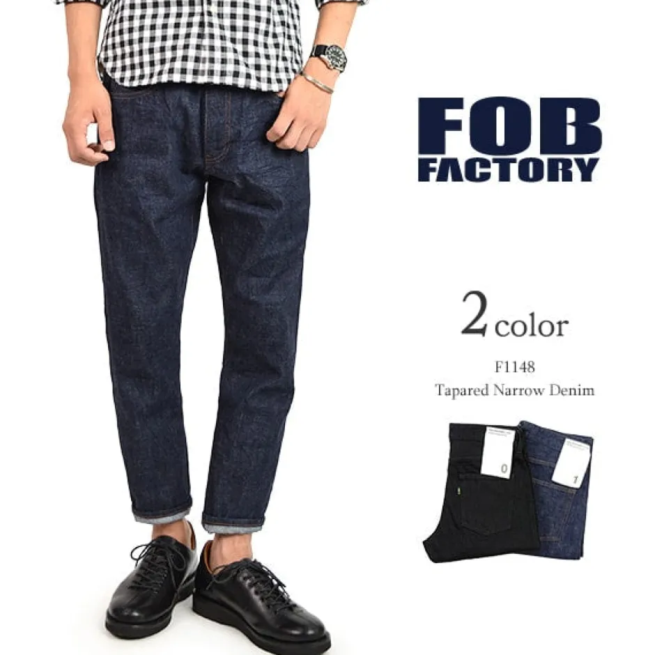 Jeans^FOB FACTORY / F1148 Denim narrow 5P ankle cut