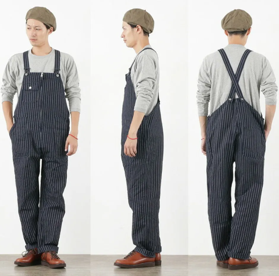Trousers^FOB FACTORY / F0479 Denim overalls wabash