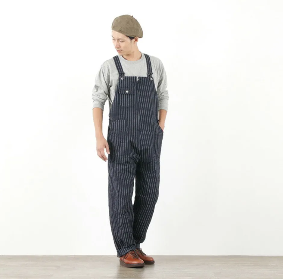 Trousers^FOB FACTORY / F0479 Denim overalls wabash