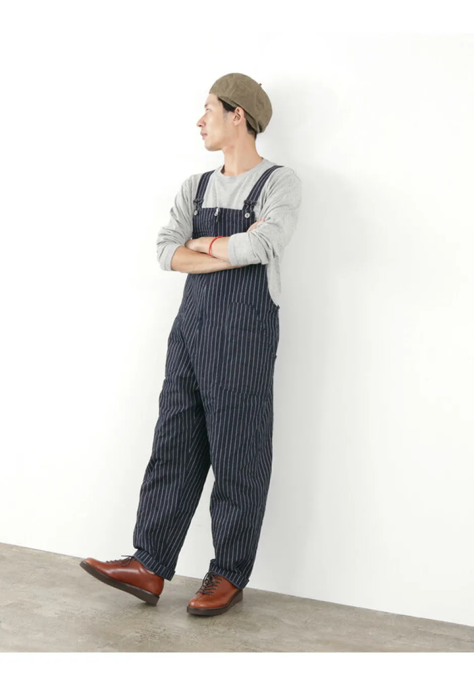 Trousers^FOB FACTORY / F0479 Denim overalls wabash