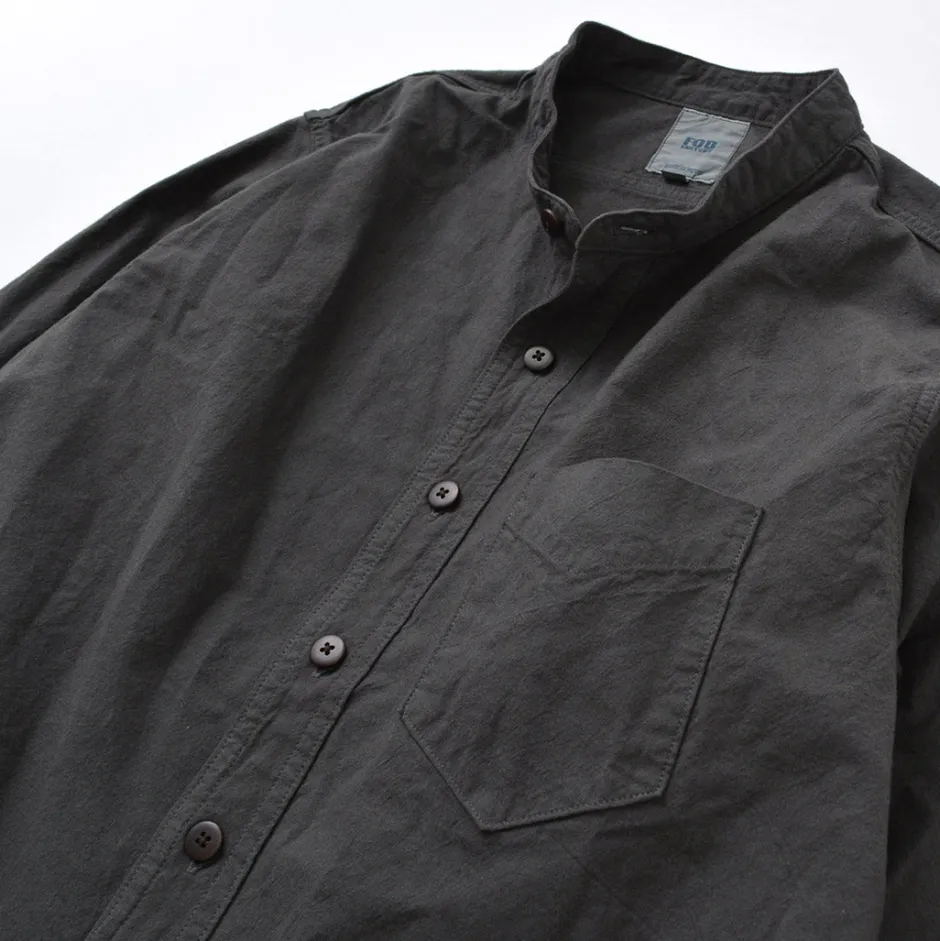 Shirts^FOB FACTORY / F3464 Dye band collar shirt