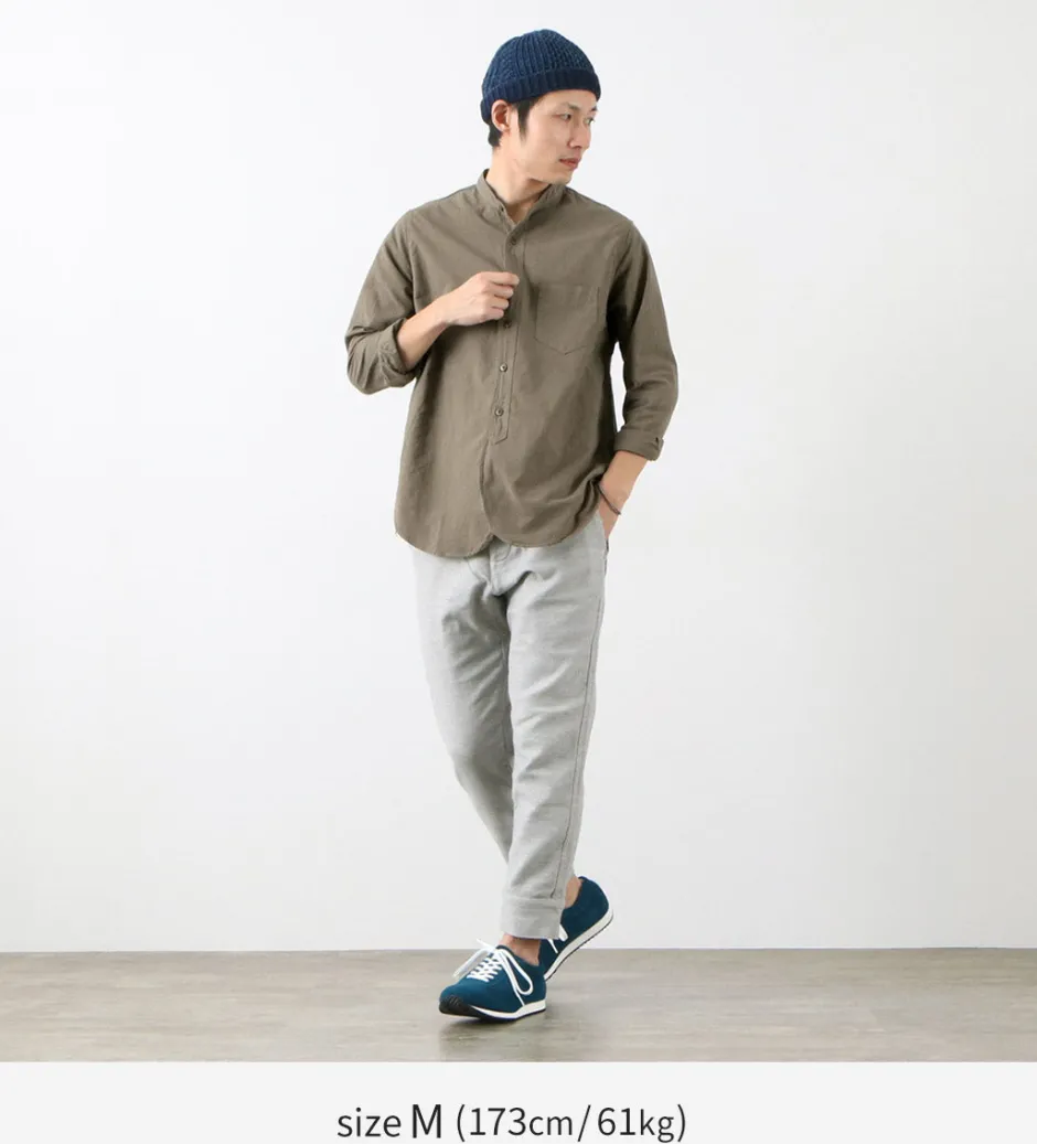 Shirts^FOB FACTORY / F3464 Dye band collar shirt