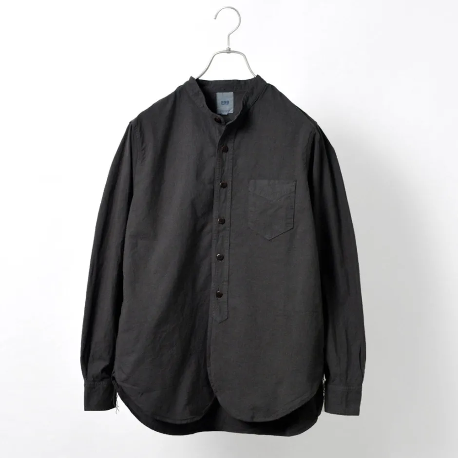 Shirts^FOB FACTORY / F3464 Dye band collar shirt