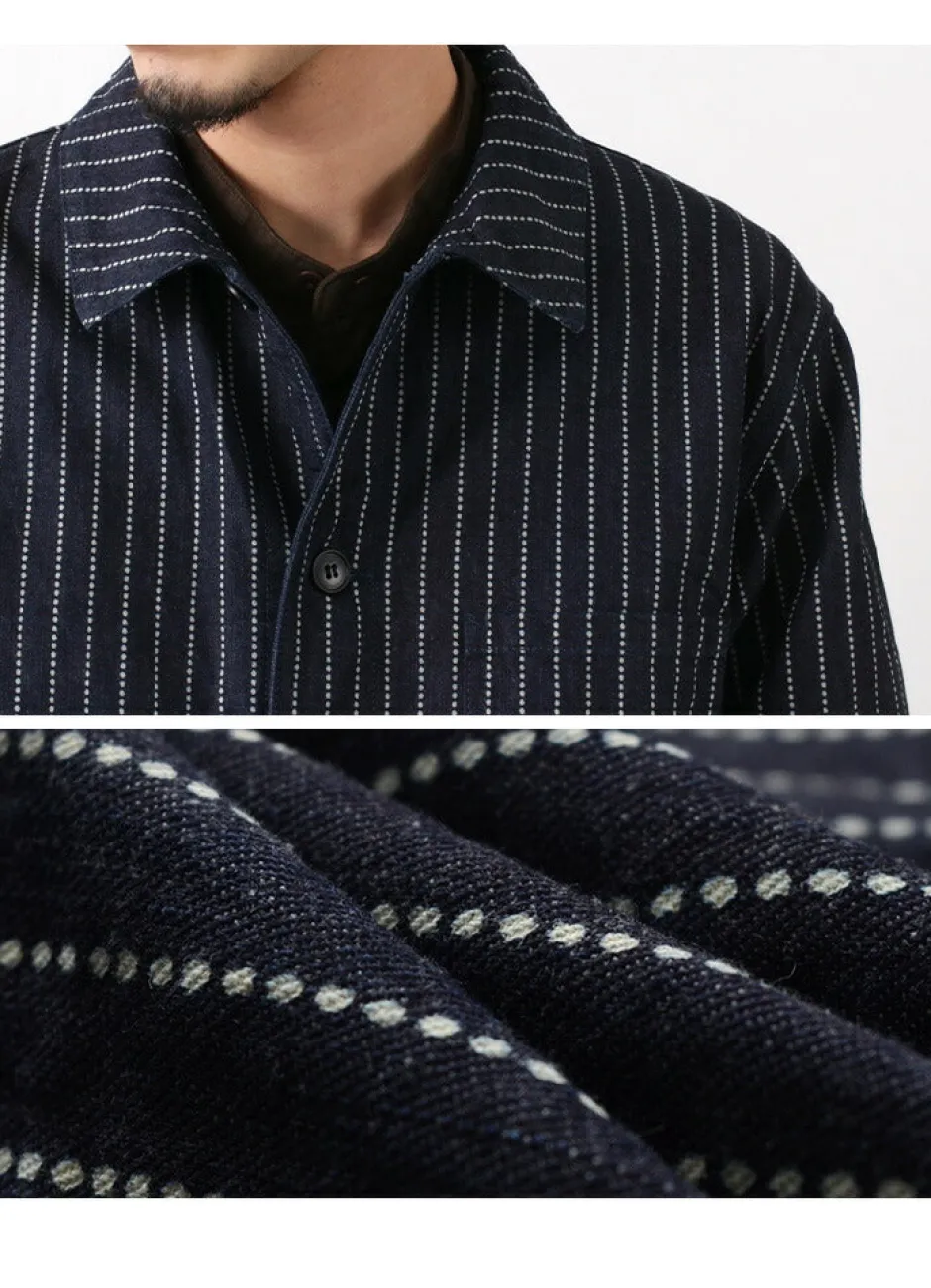 Coats^FOB FACTORY / F2408 French Denim Coat / Wovash wabash