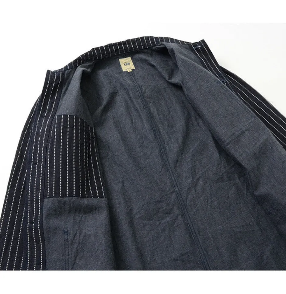 Coats^FOB FACTORY / F2408 French Denim Coat / Wovash wabash