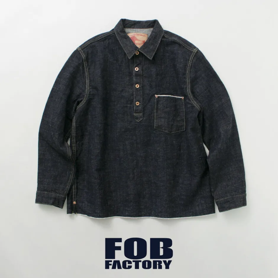 Jackets^FOB FACTORY / F2384 G3 Denim Pullover Jacket one-wash