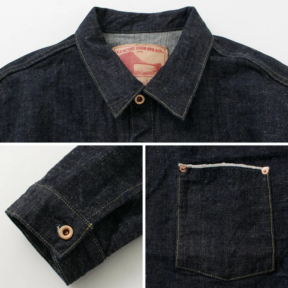 Jackets^FOB FACTORY / F2384 G3 Denim Pullover Jacket one-wash