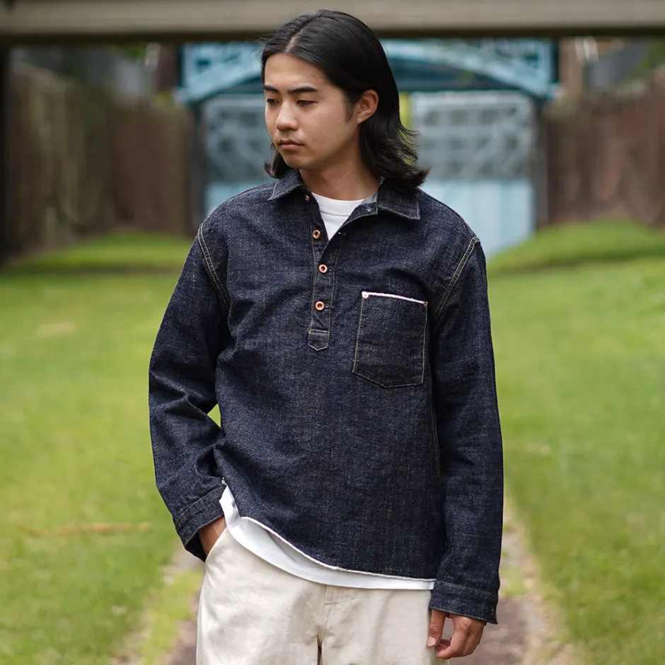 Jackets^FOB FACTORY / F2384 G3 Denim Pullover Jacket one-wash
