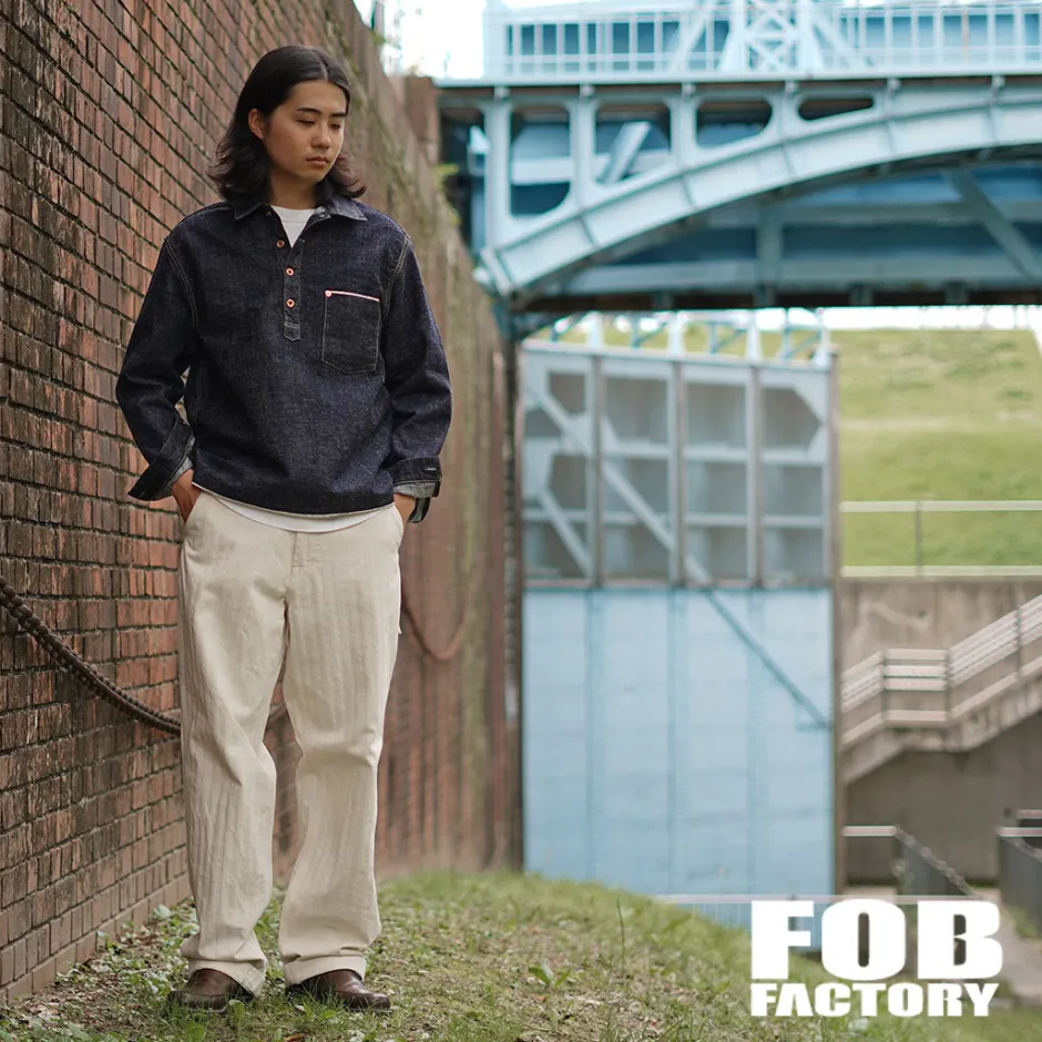 Jackets^FOB FACTORY / F2384 G3 Denim Pullover Jacket one-wash