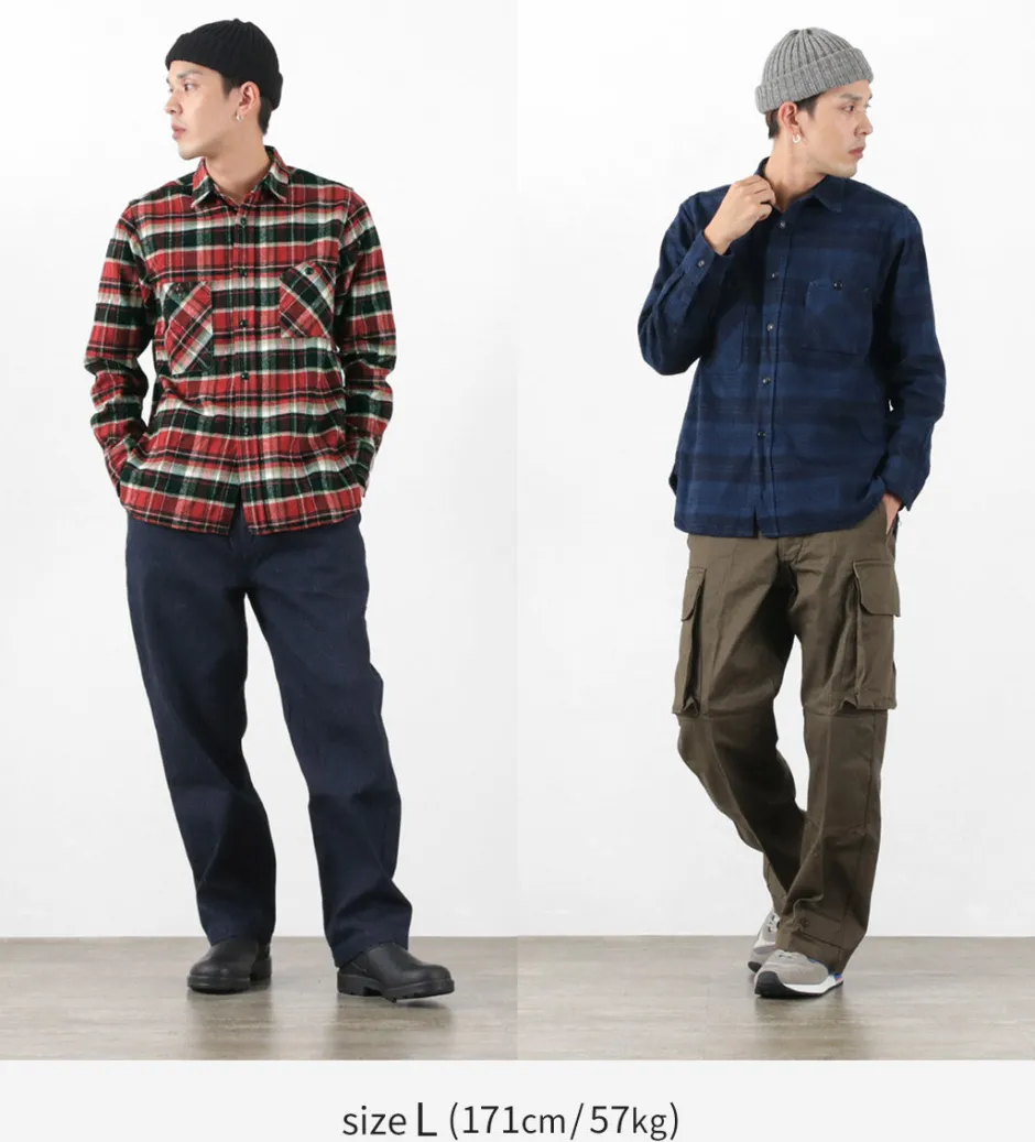 Shirts^FOB FACTORY / F3481 HEAVY NEL WORK SHIRT