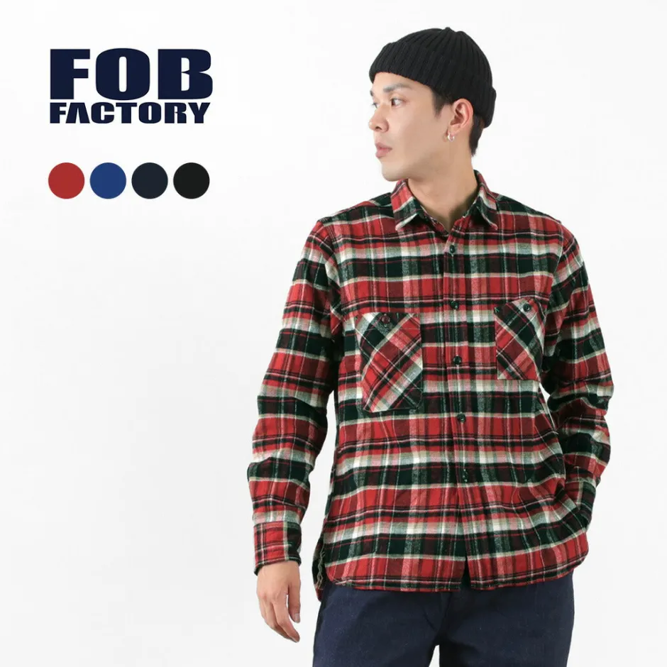 Shirts^FOB FACTORY / F3481 HEAVY NEL WORK SHIRT