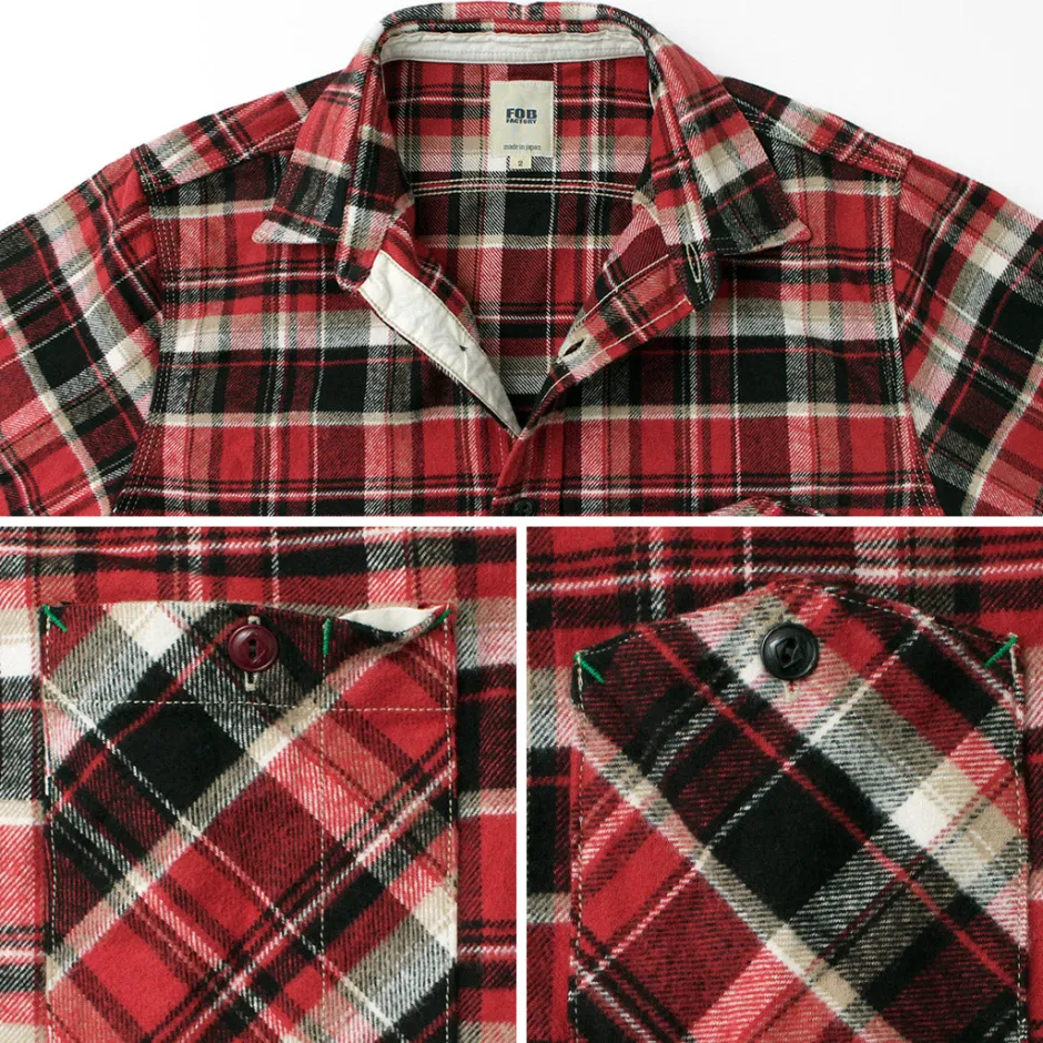 Shirts^FOB FACTORY / F3481 HEAVY NEL WORK SHIRT