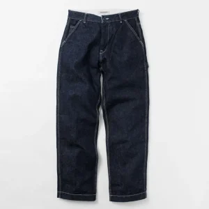Jeans^FOB FACTORY / F0509 Hemp denim painter pants one-wash