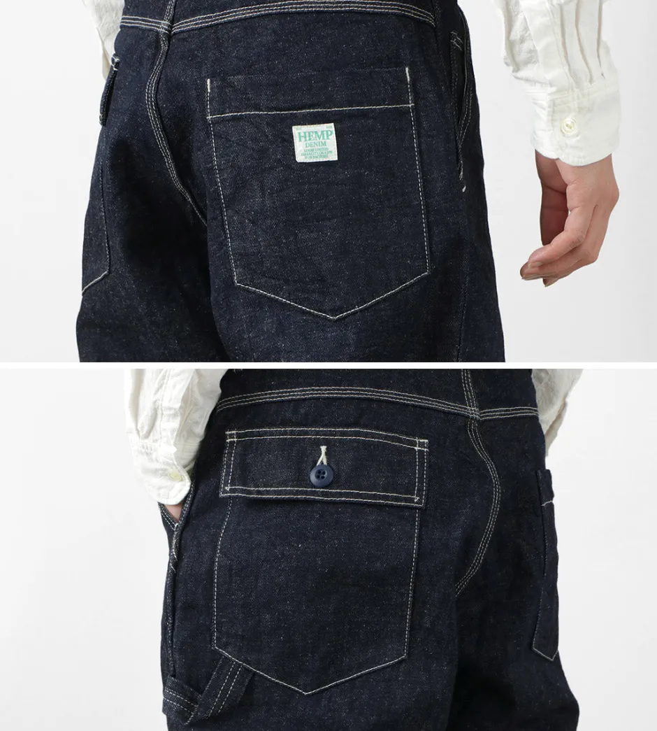 Jeans^FOB FACTORY / F0509 Hemp denim painter pants one-wash