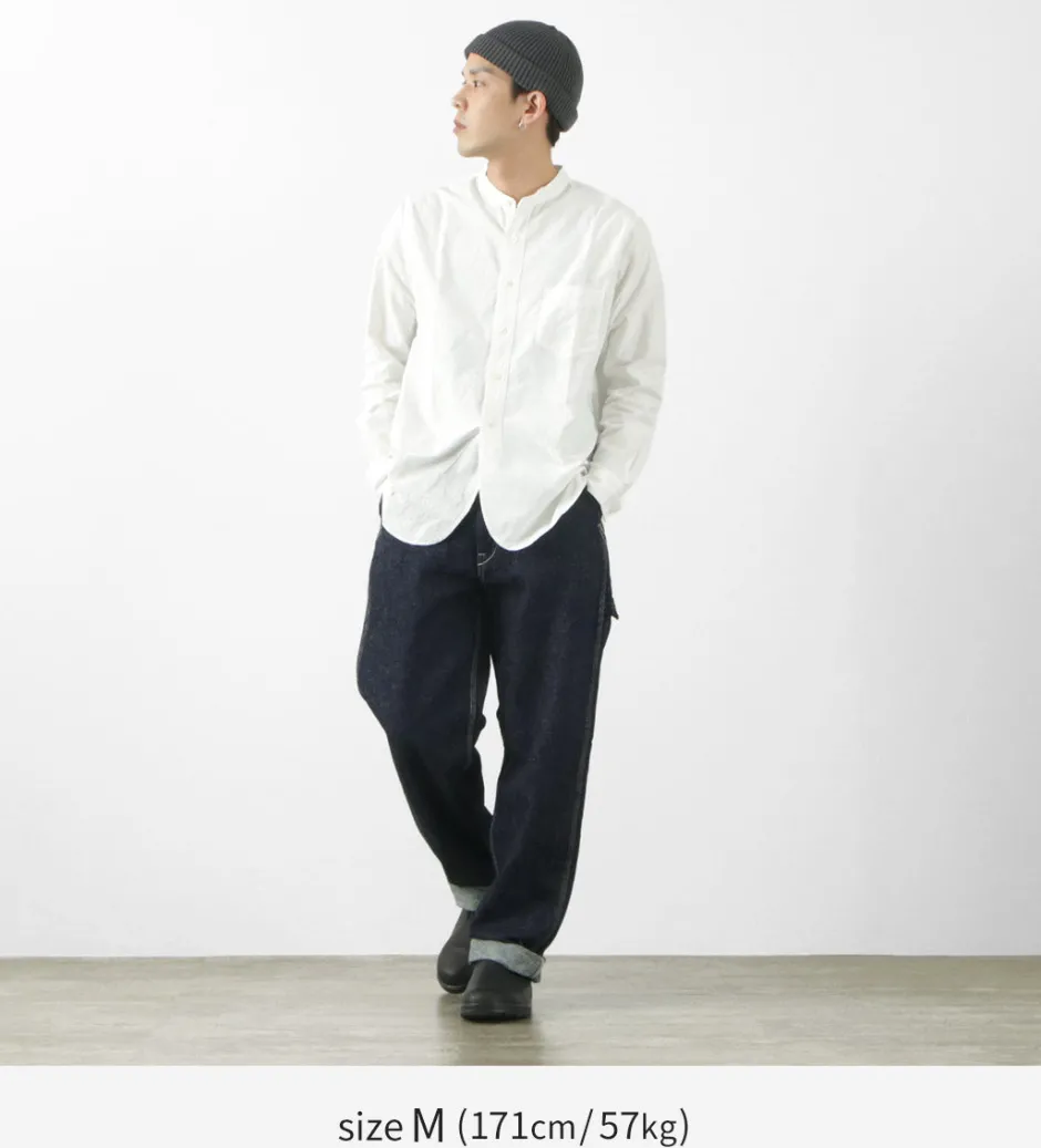 Jeans^FOB FACTORY / F0509 Hemp denim painter pants one-wash