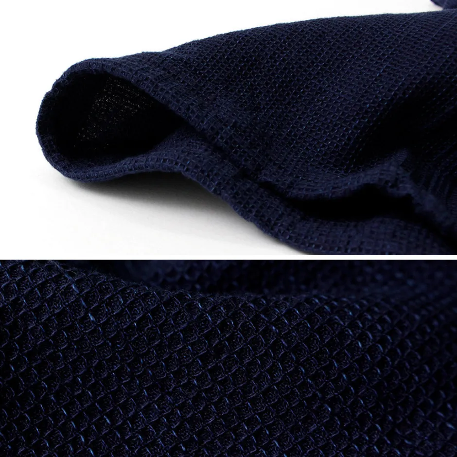 T-Shirts^FOB FACTORY / F3493 waffle T-shirt indigo