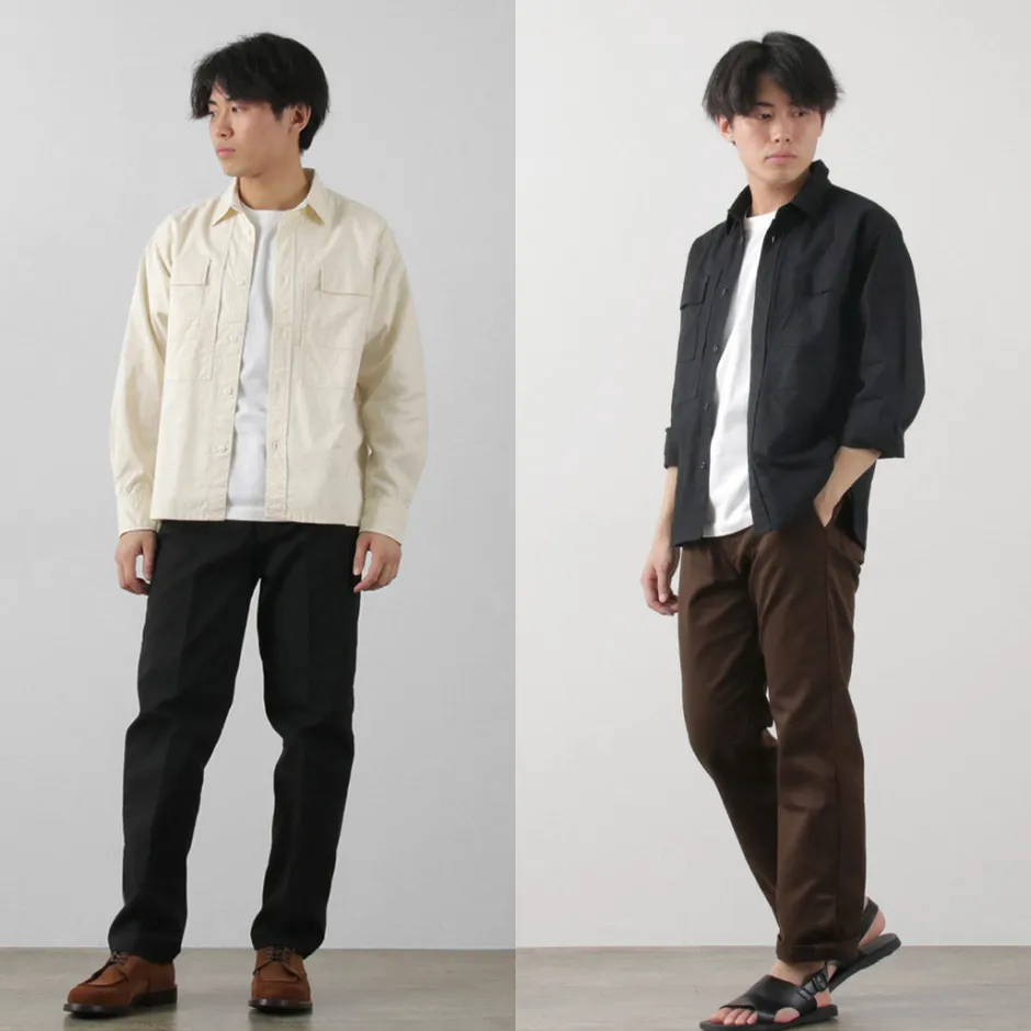 Shirts^FOB FACTORY / F3498 Long sleeve field shirt