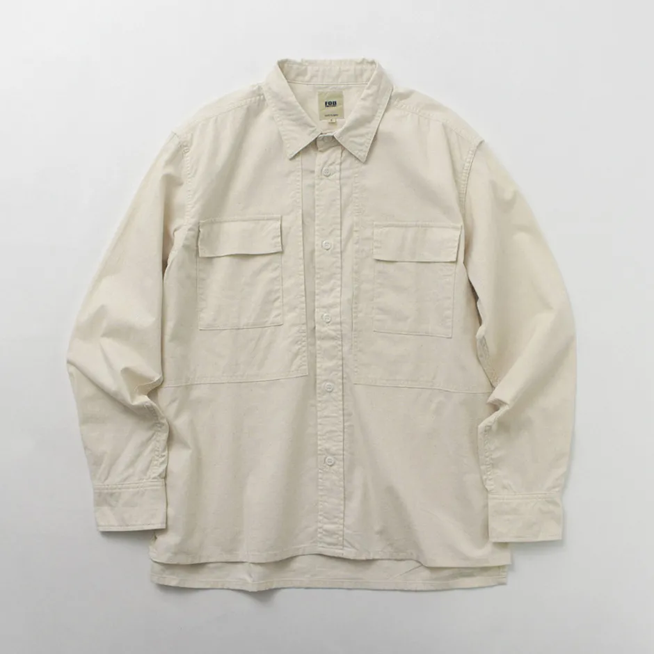 Shirts^FOB FACTORY / F3498 Long sleeve field shirt