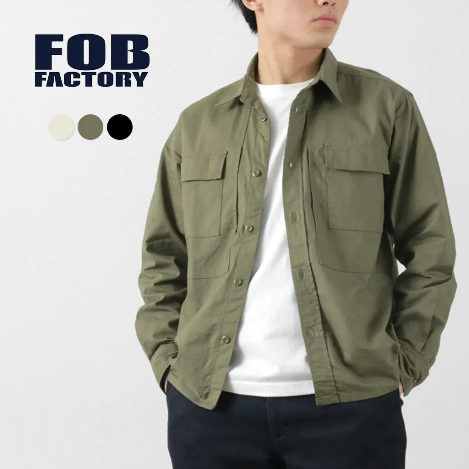 Shirts^FOB FACTORY / F3498 Long sleeve field shirt