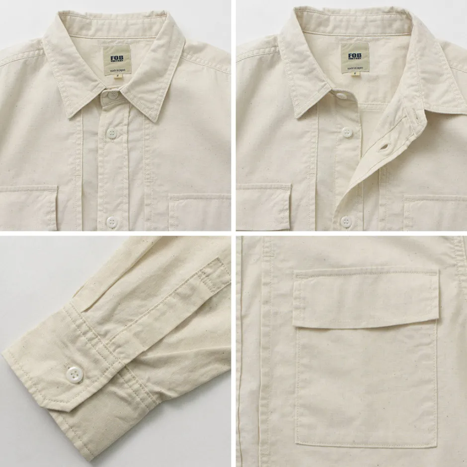 Shirts^FOB FACTORY / F3498 Long sleeve field shirt