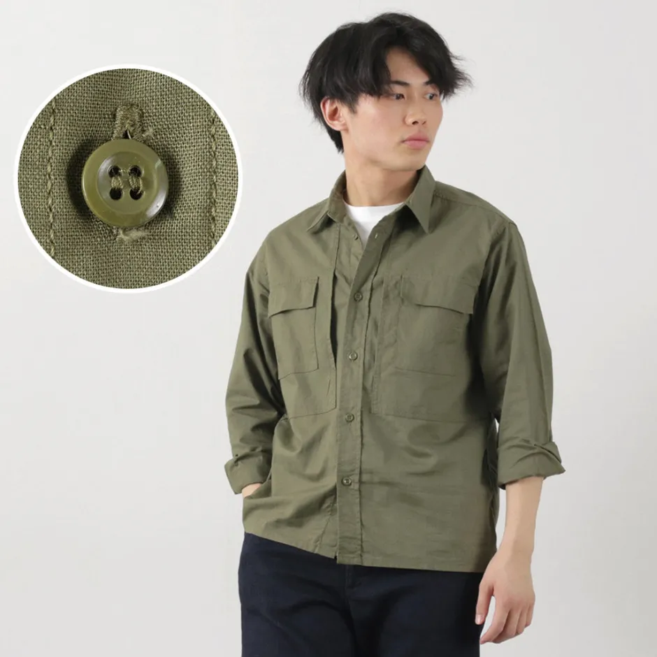 Shirts^FOB FACTORY / F3498 Long sleeve field shirt