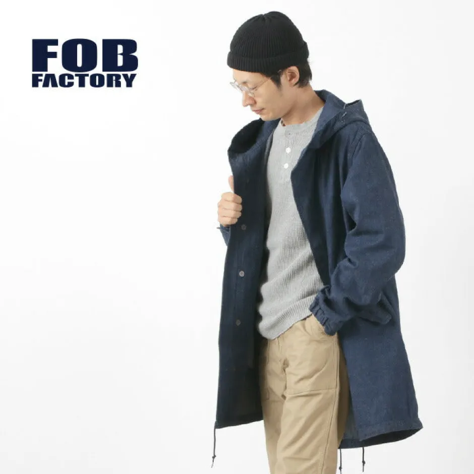Coats^FOB FACTORY / F2420 M-51 denim shell parka one-wash