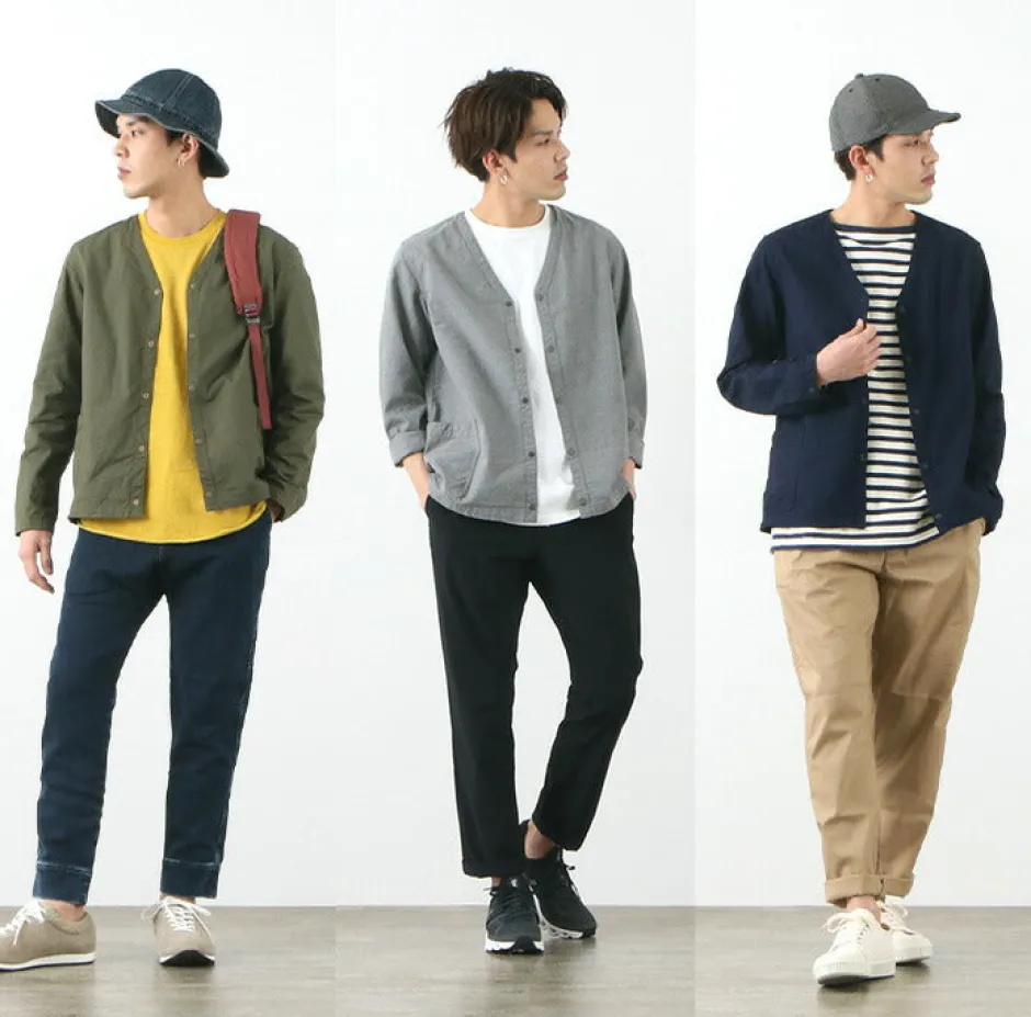 Cardigans^FOB FACTORY / F2409 military cardigan