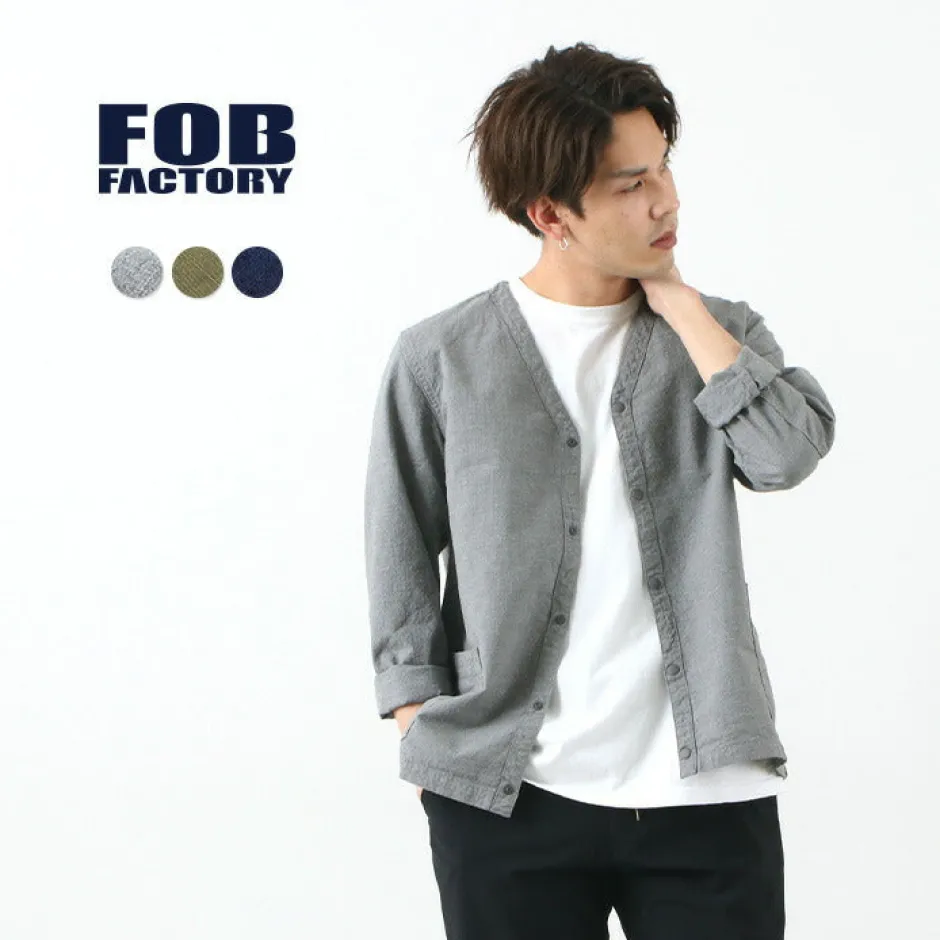 Cardigans^FOB FACTORY / F2409 military cardigan