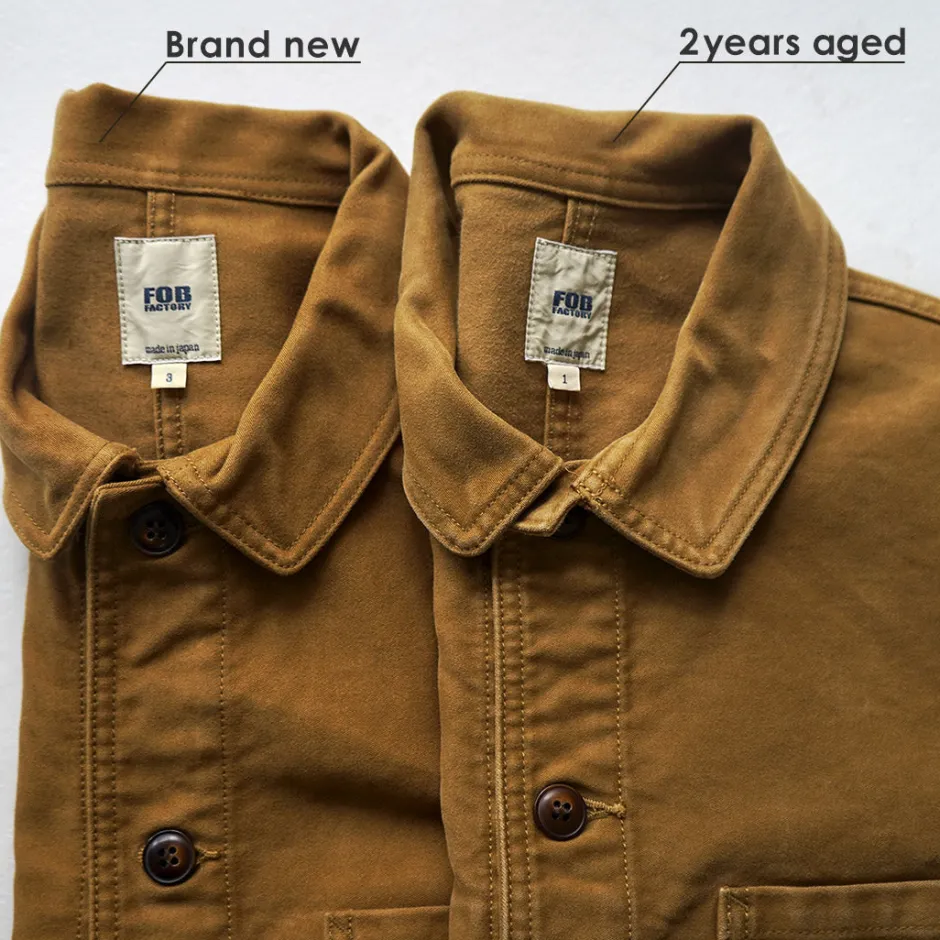 Coats^FOB FACTORY / F2450 Moleskin Hood Coat
