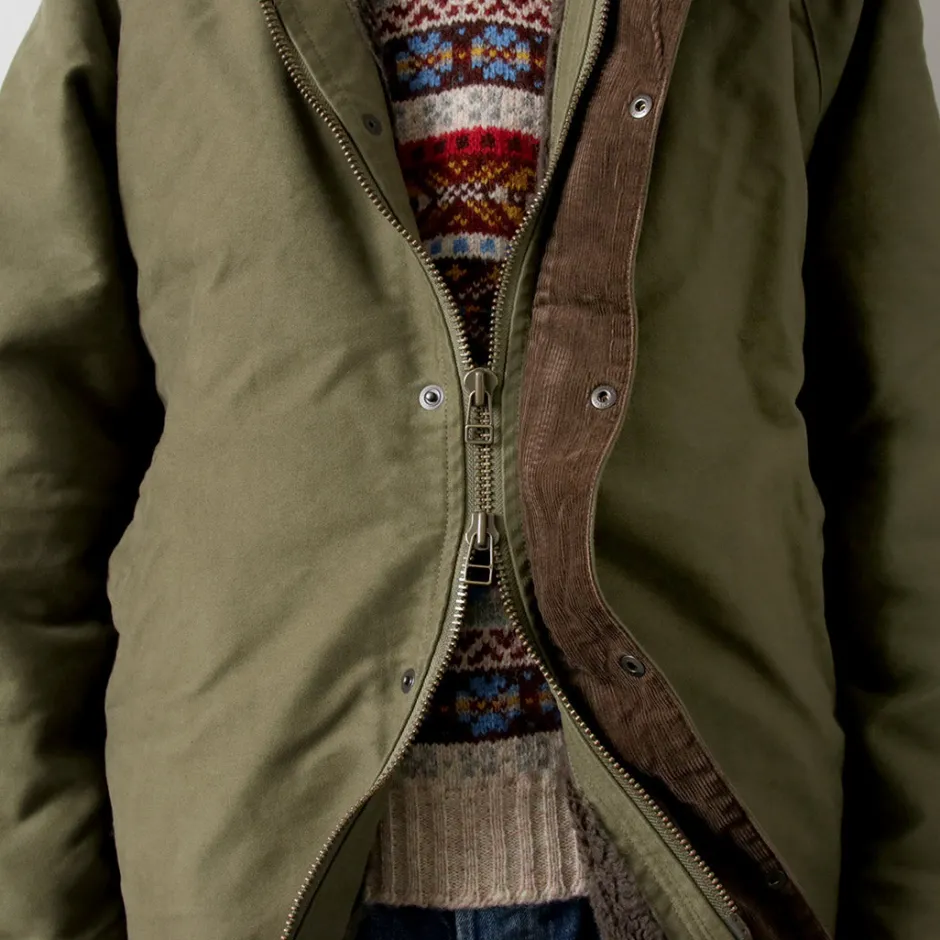 Coats^FOB FACTORY / F2450 Moleskin Hood Coat