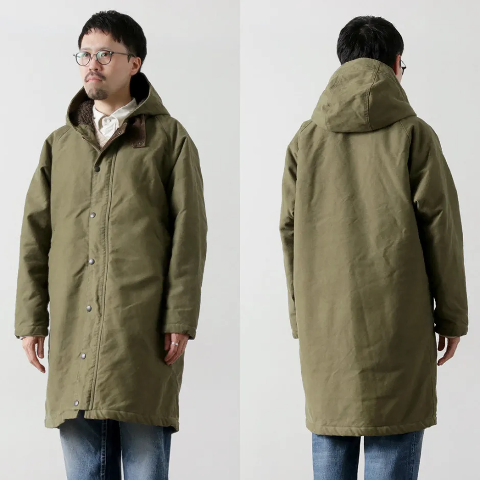 Coats^FOB FACTORY / F2450 Moleskin Hood Coat