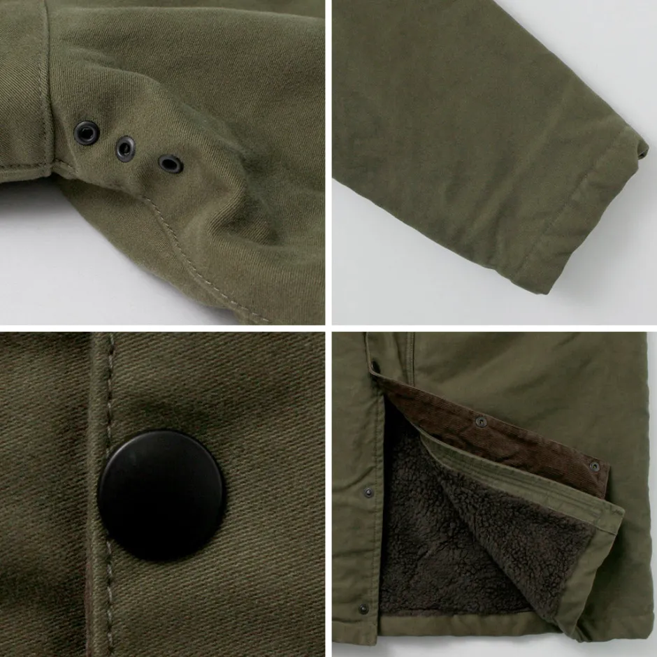 Coats^FOB FACTORY / F2450 Moleskin Hood Coat