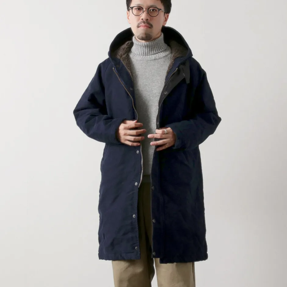 Coats^FOB FACTORY / F2450 Moleskin Hood Coat