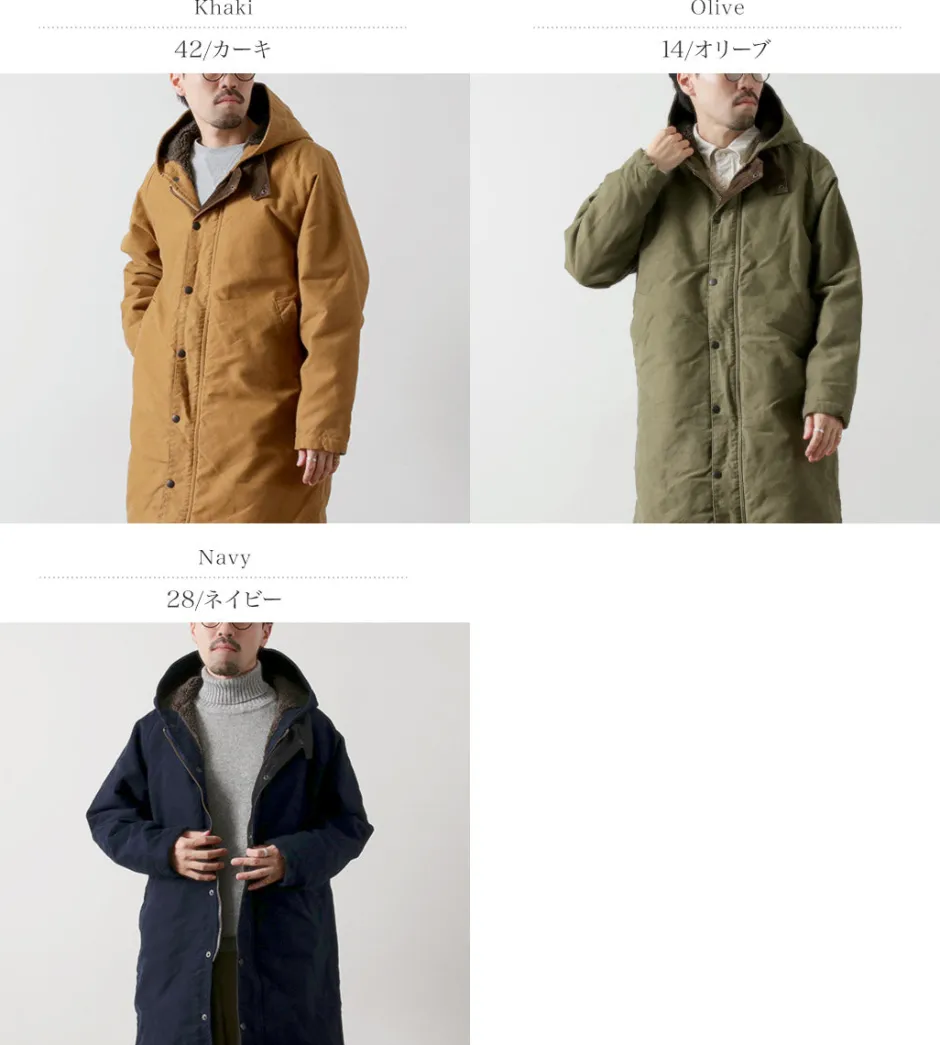 Coats^FOB FACTORY / F2450 Moleskin Hood Coat