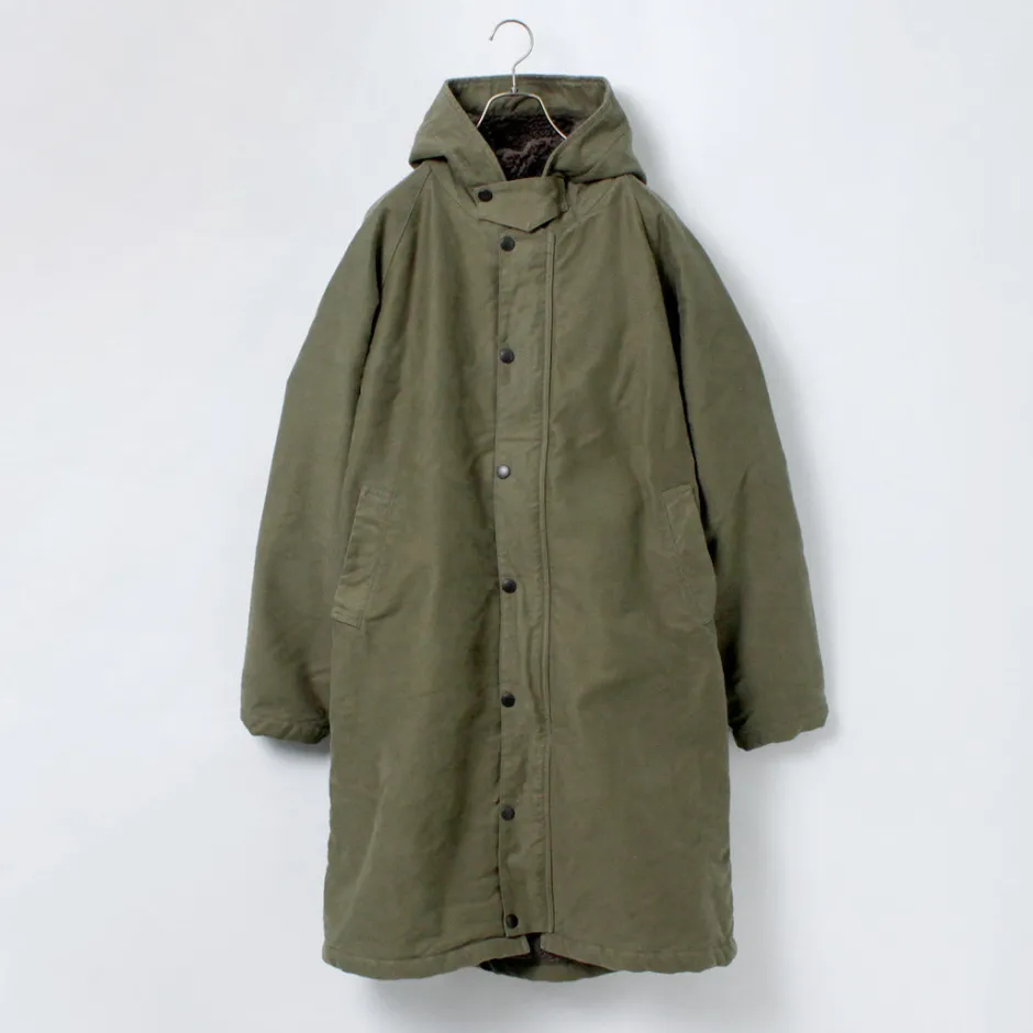 Coats^FOB FACTORY / F2450 Moleskin Hood Coat
