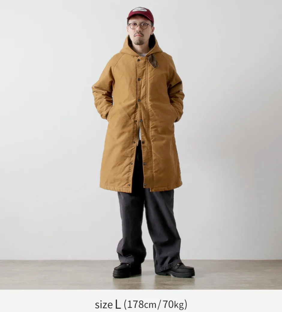 Coats^FOB FACTORY / F2450 Moleskin Hood Coat