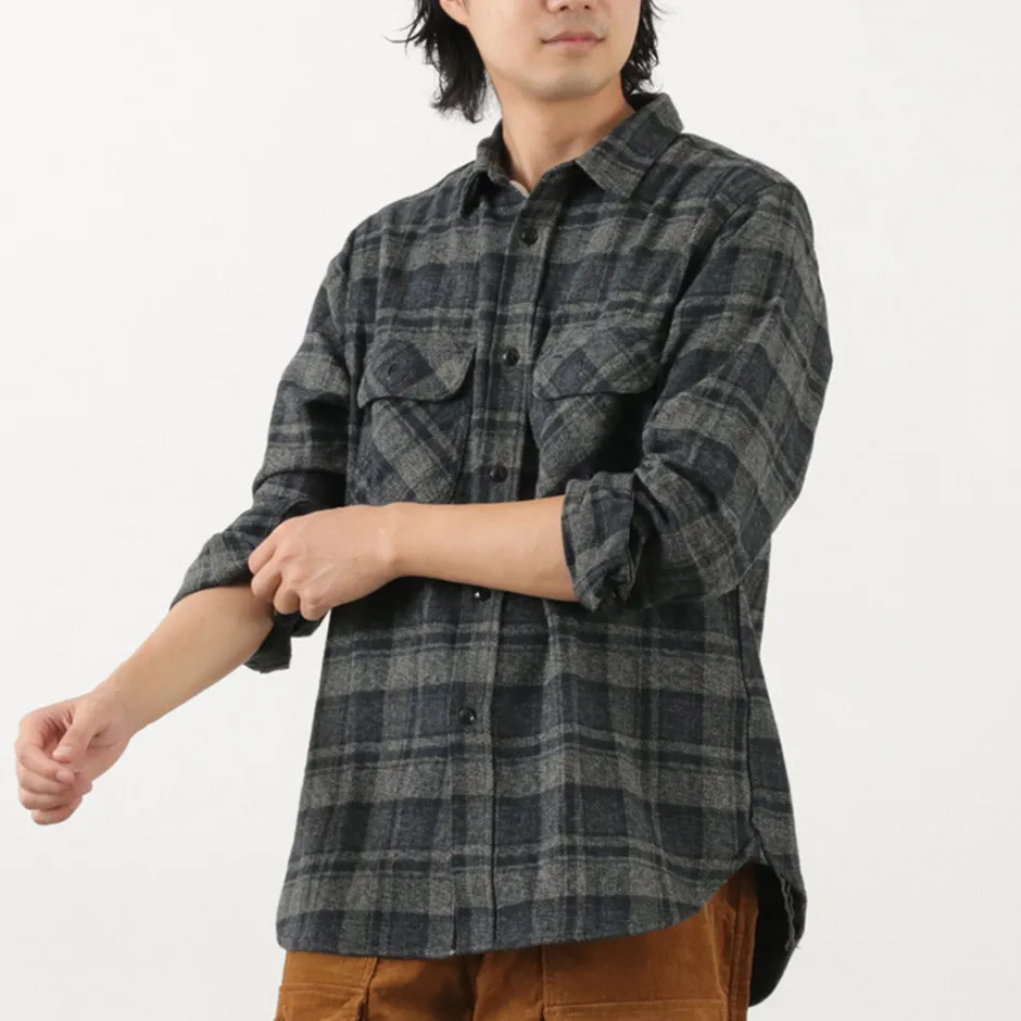 Shirts^FOB FACTORY / F3497 Nel check work shirt