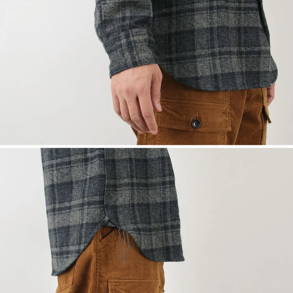 Shirts^FOB FACTORY / F3497 Nel check work shirt